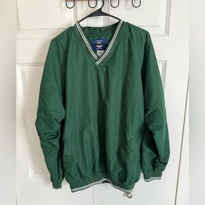 Converse Green V-Neck Pullover Windbreaker